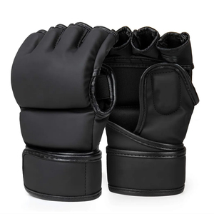 Gants MMA en cuir de style classique de 8oz pour adultes Matériau PU durable pour la boxe et l'entraînement au combat Motif imprimé - Product Image 1