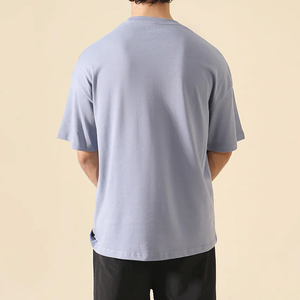 220g 240g Épaule tombante Cool Tees Personnalisé Qualité Streetwear Hommes T-shirt Surdimensionné Meilleur Coton Lourd par Highletic - Product Image 3