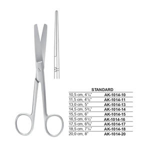 Ciseaux médicaux en acier inoxydable chirurgical standard manuel - Durable et de haute qualité - Product Image 2