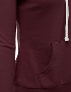 2023 ropa de otoño para mujer, suéter con capucha con logotipo personalizado para mujer, sudaderas informales con capucha de color sólido en blanco - Product Image 5