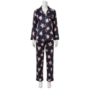 Breathable Digital Print Womens Sleepwear Set Soft Lightweight Polyester <b>Fabric</b> Comfortable Pajama Suit Home Wear Outfit - Product Image 1
