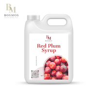 Jarabe Líquido de Ciruela Roja Bosmos con Pulpa, Botella de 2.5 kg, Jarabe Concentrado para Té de Burbujas, Origen Taiwán