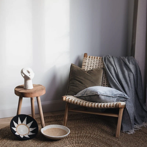 พรมตกแต่งหญ้าทะเลกลมเป็นมิตรกับสิ่งแวดล้อมคุณภาพสูงทอมือสําหรับห้องนั่งเล่นผลิตตกแต่งในเวียดนาม - Product Image 4