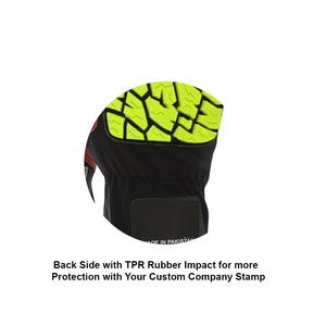 Guantes de trabajo de protección de alto impacto Guantes DE SEGURIDAD TPR de cuero artificial de tamaño al por mayor para mecánicos y trabajadores de campos petroleros - Product Image 3
