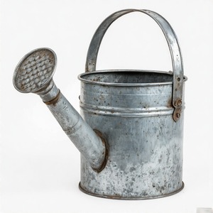 Arrosoir galvanisé de style forgé avec buse extra longue pour atteindre facilement les plantes suspendues et les boîtes de fenêtre - Product Image 5