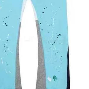 Algodón Poliéster Trending style Hombres Flared Stacked Transpirable Pant Custom Logo Straight Pant - Product Image 5