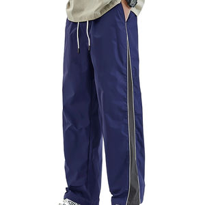 Pantalones informales de secado rápido respetuosos con el medio ambiente con botones transpirables de talla grande para hombre, servicio OEM a bajo precio - Product Image 6