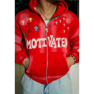 Proveedor de Sudaderas con Bordado de Letras de Invierno al por Mayor, Sudadera de Felpa 100% Algodón Duradera con Bordado de Parche Cosido para Compras al por Mayor - Product Image 2