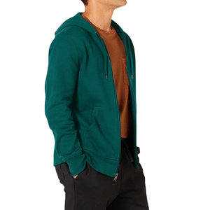 เสื้อมีฮู้ดแขนเสื้อยืดหยุ่นสำหรับผู้ชายชุดวิ่งออกกำลังกายผ้าฝ้ายผสมเสื้อฮู้ดสำหรับผู้ชาย - Product Image 3