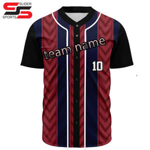 Camiseta de Béisbol de Manga Corta, 100% Poliéster, de Secado Rápido, con Estampado Personalizado, Nombre del Equipo, Antibacteriana y Transpirable, Venta al Por Mayor OEM/ODM - Product Image 5