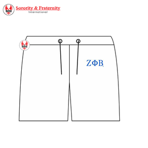 Conjunto de Pijama Personalizado con Letras Griegas Zeta Phi Beta, Estampado de Rayas de Alta Calidad, Tejido de Punto, Sin Mangas, para Mujer - Product Image 2