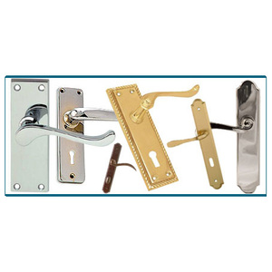 Juego de manijas de puerta de palanca de latón Heritage, construcción de latón con diseño de desplazamiento elegante, cerradura de pestillo para baño 2025 - Product Image 6