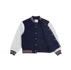 Chaqueta Bomber Varsity de Lana de Invierno, Estilo Universitario, Deportiva, Cortavientos, con Bordado Personalizado para Hombre - Product Image 1