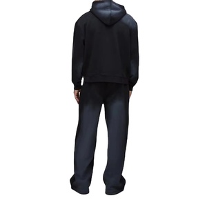 Survêtement d'hiver tendance pour homme avec sweat à capuche et pantalon de jogging confortable, coupe-vent, logo personnalisé, collection 2026 - Product Image 3