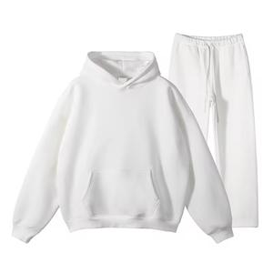 Ensemble de survêtement d'hiver unisexe pour enfants avec cordon de serrage réversible et logo personnalisé, 100% coton molletonné, style vintage - Product Image 2