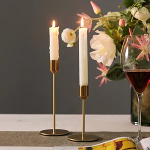 Portavelas de Metal y hierro más vendido para boda, Navidad, decoración de Mesa para el hogar, candelabros, soporte - Product Image 6