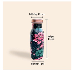 ขวดน้ำหลากสี1ชิ้นทำมือในวันคริสต์มาสของขวัญส่วนตัวที่มีความจุสูง - Product Image 4