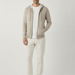 เสื้อฮู้ดออกกำลังกายแบบคลาสสิคสำหรับฤดูหนาว ดีไซน์ซิป ผ้าฟลีซ ทรงเข้ารูป สวมใส่สบาย ระบายอากาศได้ดี กันลม แห้งเร็ว เหมาะสำหรับการออกกำลังกายและฝึกซ้อม - Product Image 2