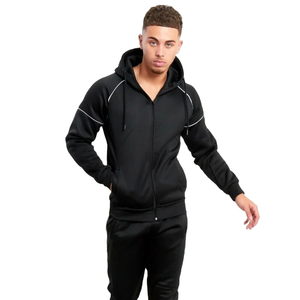 Survêtement en coton molletonné à motifs de blocs de couleurs, survêtement sur mesure pour hommes, vente en gros - Product Image 5