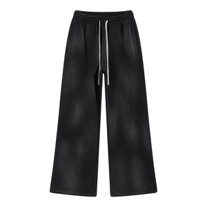 Pantalones Anchos de Alta Calidad de 360G al por Mayor, Pantalones Deportivos de Algodón Grueso, Holgados y Personalizados con Efecto Desgastado por el Sol - Product Image 1