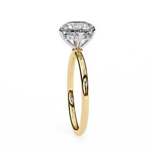 Bague de fiançailles solitaire en or jaune 18 carats, diamant de laboratoire certifié IGI de 2,00 carats, bijoux de mariée pour femmes - Product Image 6