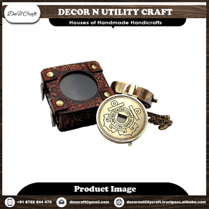 Nautical Equipment Discover <b>Engraved</b> Sundial Nautical Brass Gold-Plated Pocket <b>Compasses</b> Antique Maritime Pieces for Enthusiasts - Product Image 5