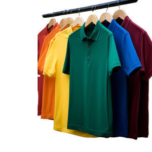 100% polos personnalisés pour hommes en coton biologique avec broderie Logo été doux piqué vêtements décontractés polos pour hommes - Product Image 1