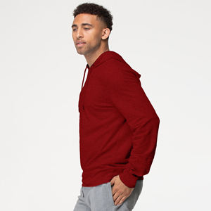 430g Vintage sweat à capuche lavé lourd Streetwear 100% coton tissu éponge français Double couche manches en gros personnalisé - Product Image 5