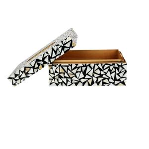 Boîte de rangement pour serviettes de table, forme carrée, imprimée, aspect luxueux, pour la maison, l'hôtel, la cuisine et la salle de bain. - Product Image 6