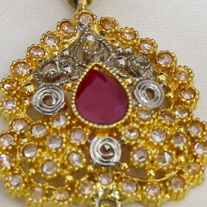 Conjunto de Collar y Aretes Chapados en Oro y Plata para Mujer, con Piedras de Circonio, para Boda o Compromiso, de la Mejor Calidad y Más Vendido - Product Image 4