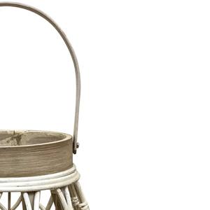 โคมไฟหวายไม้ไผ่แบบพกพาโคมไฟตกแต่งบ้านทำมือทนทานเฟอร์นิเจอร์ตกแต่งพื้นที่ - Product Image 3