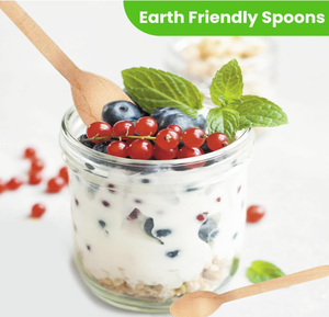 ช้อนไม้เป็นมิตรกับสิ่งแวดล้อมช้อนไม้ใช้ซ้ำได้สำหรับใช้ในห้องครัวและรับประทานอาหาร - Product Image 4