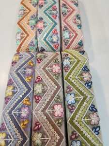 Proveedor indio vestido de lujo Flor de encaje al por mayor duradero con encaje francés de algodón de bajo precio - Product Image 2