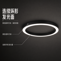 Plafonnier LED circulaire commercial 36W avec télécommande pour l'éclairage intérieur des bureaux