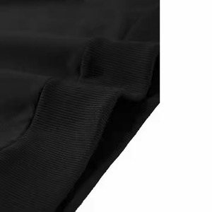 Sweat à capuche unisexe noir personnalisé lourd brodé Premium pas cher en coton vierge pour hommes Vente en gros sur mesure - Product Image 4