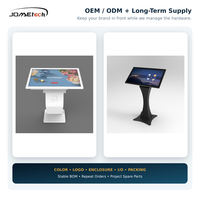 Kiosque tactile OEM ODM, matériel de 32, 43, 55 pouces, affiche numérique interactive, 10 points tactiles, CMS intégré, Windows, Android, PCAP