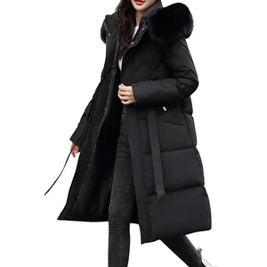 Gran oferta, nueva chaqueta acolchada larga a la moda para mujer/OEM, logotipo personalizado, diseño de cierre personalizado, chaqueta acolchada larga para mujer - Product Image 1