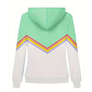 Todos los tamaños de calidad superior logotipo personalizado en blanco liso mujeres sudaderas con capucha estilo callejero personalizado de gran tamaño mujeres sudaderas con capucha - Product Image 3