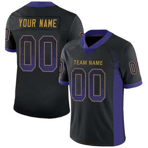Maillot de football américain grande taille pour homme, personnalisé avec broderie et sublimation, tenue de sport athlétique - Product Image 2