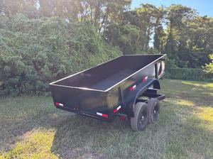 Remolque Volquete de Descarga Lateral Baja 6x12 de 12k para Uso Agrícola, Sistema Hidráulico Duradero con Motorreductor, Componentes Principales para Remolque de Tractor - Product Image 2