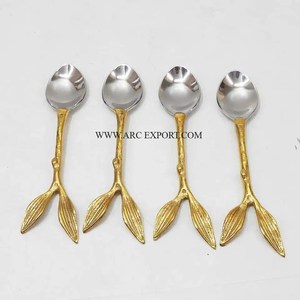 ชุดช้อนส้อมเครื่องเงินเมทัลลิกสำหรับตกแต่งโต๊ะอาหารเช้าที่บ้านมีดเนยแบบแบนเครื่องใช้บนโต๊ะอาหาร - Product Image 5