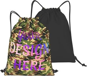 Alta calidad resistente al agua al aire libre Draw String Sports Run Bag Sport Rope Nylon Poliéster Mochila con cordón - Product Image 6