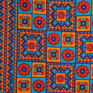 Juego de Sábanas Dobles de Algodón Kantha Azul, Hechas a Mano, 240 Hilos, con 2 Fundas de Almohada, 100% Algodón para Uso Doméstico (AKDB1004) - Product Image 4
