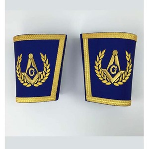 Generic Masonic Regalia Collection Master Mason <b>Apron</b> Blue Collar Cuffs and Glove - Product Image 2
