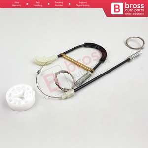 Kit de reparación de regulador de ventanilla eléctrica BWR5326 delantero izquierdo para S40 V40 MK1 644 645 1995-2004 4/5-Door 30623448 Bross Auto Parts - Product Image 3