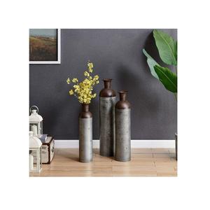 Vase à fleurs galvanisé au design attrayant Jardinière de jardin Jardinière extérieure galvanisée pour fournisseurs de gros à bas prix - Product Image 1