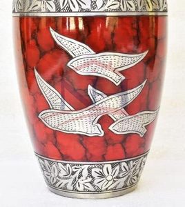 Aluminium Printed Urn <b>Box</b> Aluminium Wooden <b>Ashes</b> Mans Classical Urns <b>Box</b> - Product Image 5