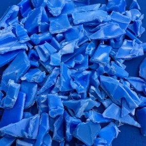 Daur ulang HDPE biru Drum Scrap Baled/pertama diasah HDPE biru Drum Grinding Scrap / HDPE biru Drum serpihan pemasok