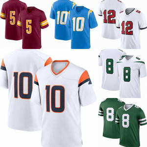 Maillot de football américain personnalisé pour hommes uniforme d'équipe chemise courte à col en V numéro de nom personnalisé maille respirante antibactérienne - Product Image 6