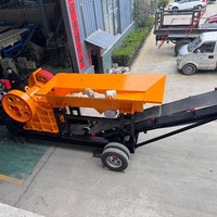 Concasseur à mâchoires mobile diesel PE400*600 pour béton, granit et galets de rivière, avec tapis roulant – Vente directe usine